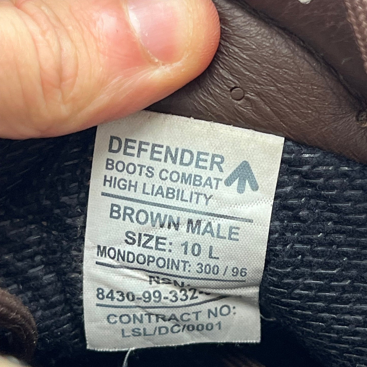 British Army Altberg Defender Brown Combat Boots - Size 10 L