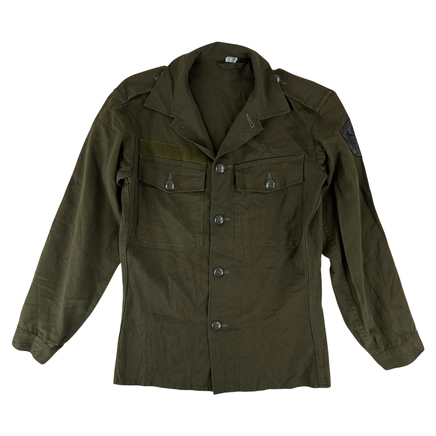 Austrian Army Olive Drab Long Sleeve Field Shirt - Small 88-92 III/IV