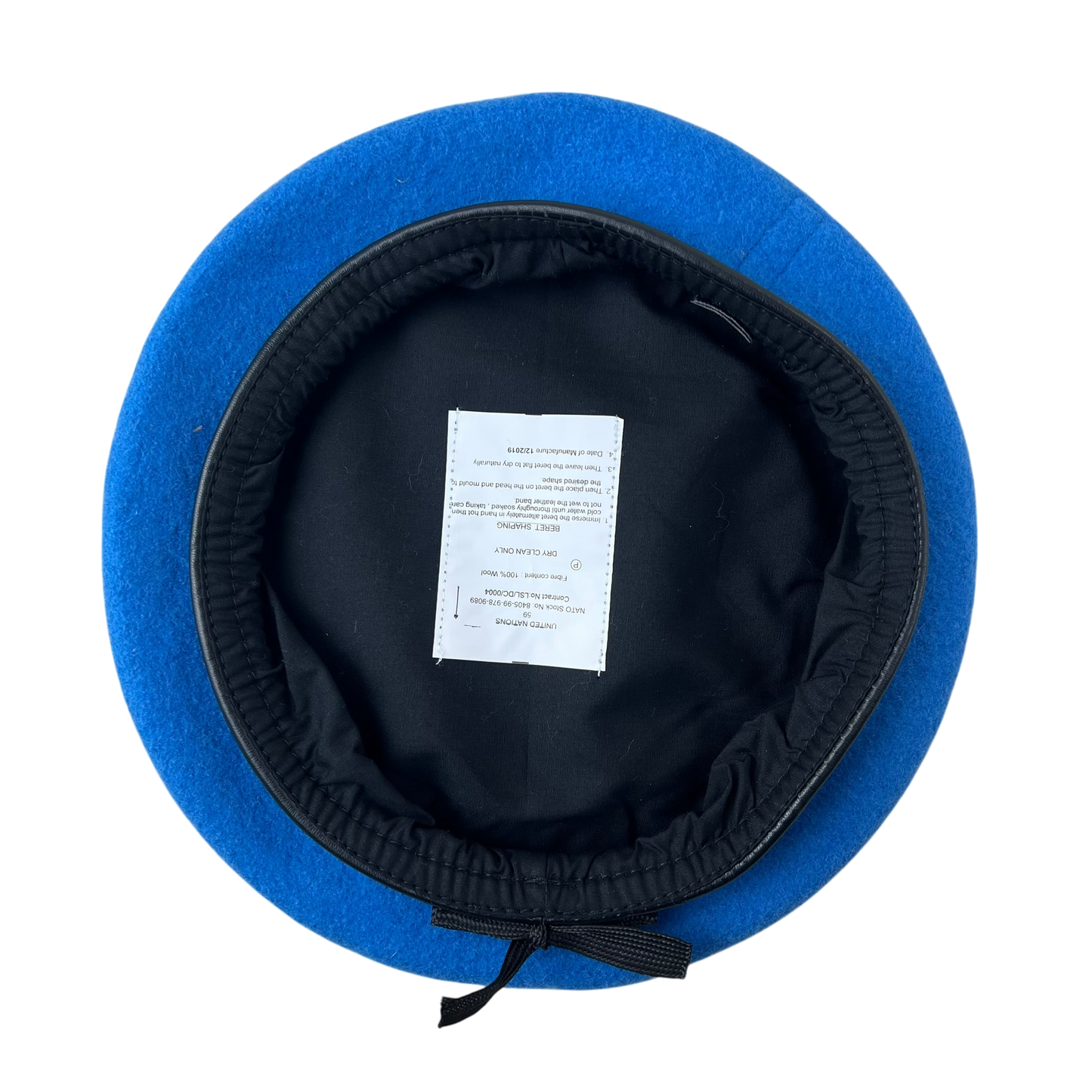 British Army Beret UN Blue - Large 59cm