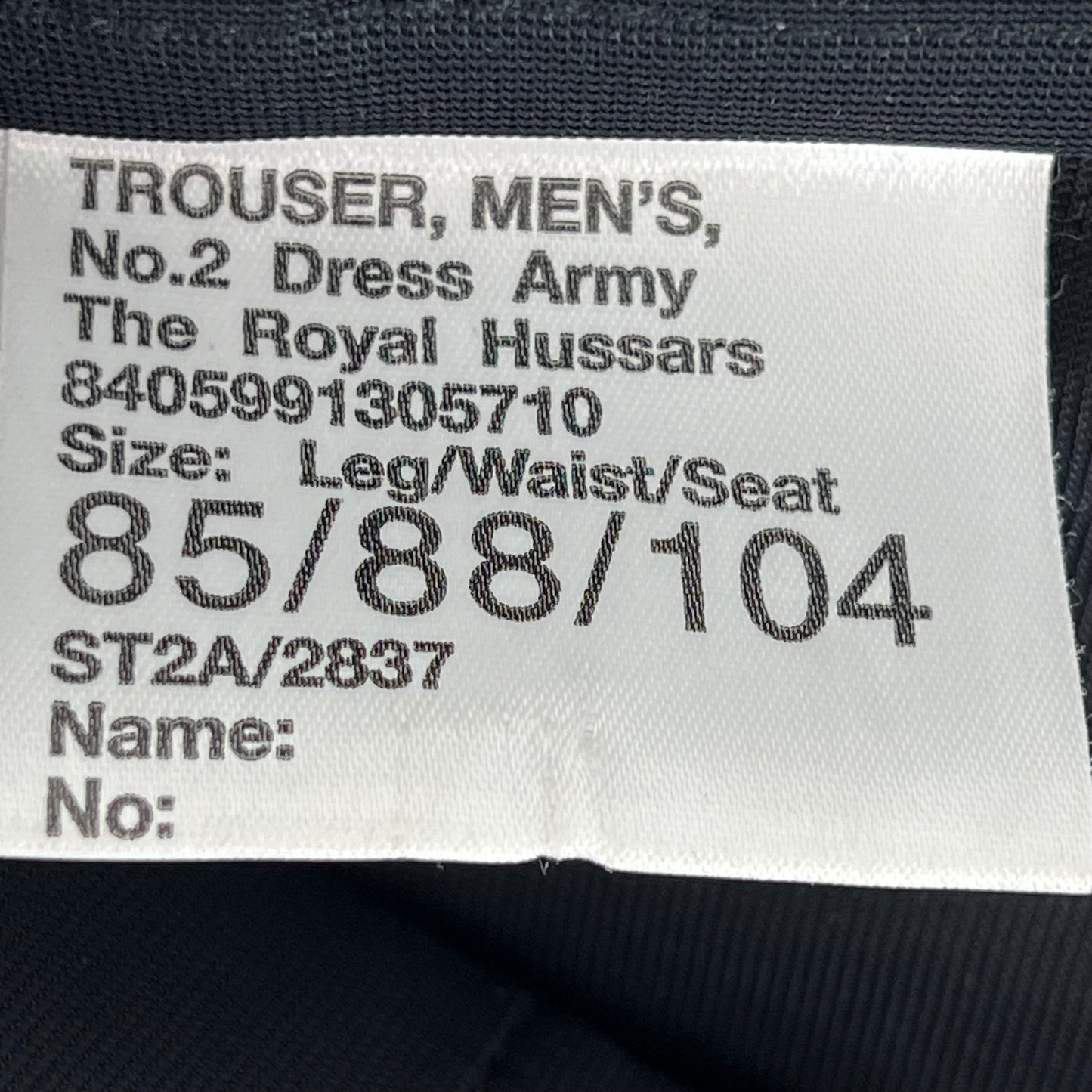 British Army Royal Hussars No. 2 Dress Trousers - W35 L32.5