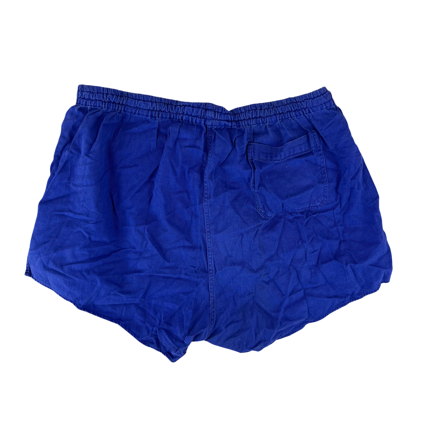 West German Army Cotton PTI Blue Swim Shorts - Small