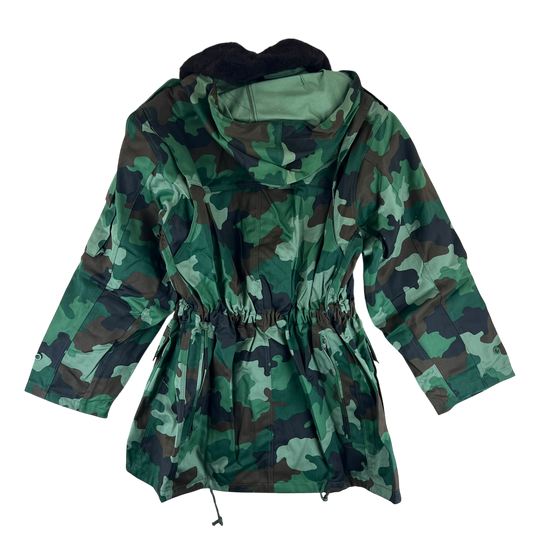 Serbian Army M93 Oak Leaf Camouflage Parka w/ Thermal Liner - Medium 172/100