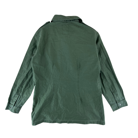 Dutch Army Field Shirt Jacket Green Long Sleeve - Medium