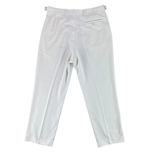 British Royal Navy Officer's White No. 1 AW Dress Trousers - W32 L28