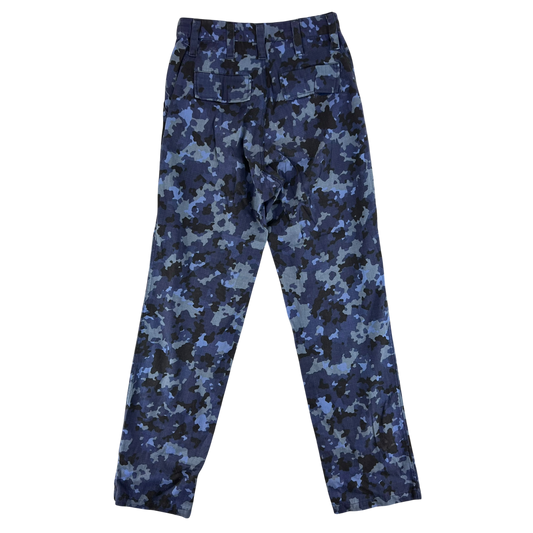 Romanian Navy M2017 Blue Camouflage Ripstop Trousers - W29 L32