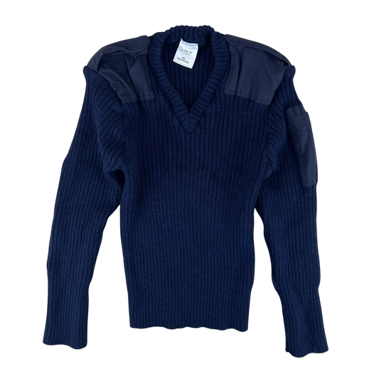British Royal Navy Wool Crew Neck Pullover Jersey Jumper - Small