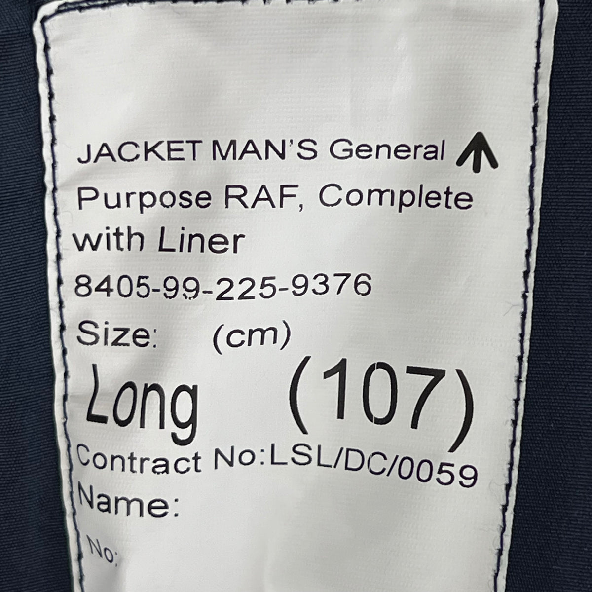 British RAF GP Bomber Jacket w/ Thermal Liner - Large 107L