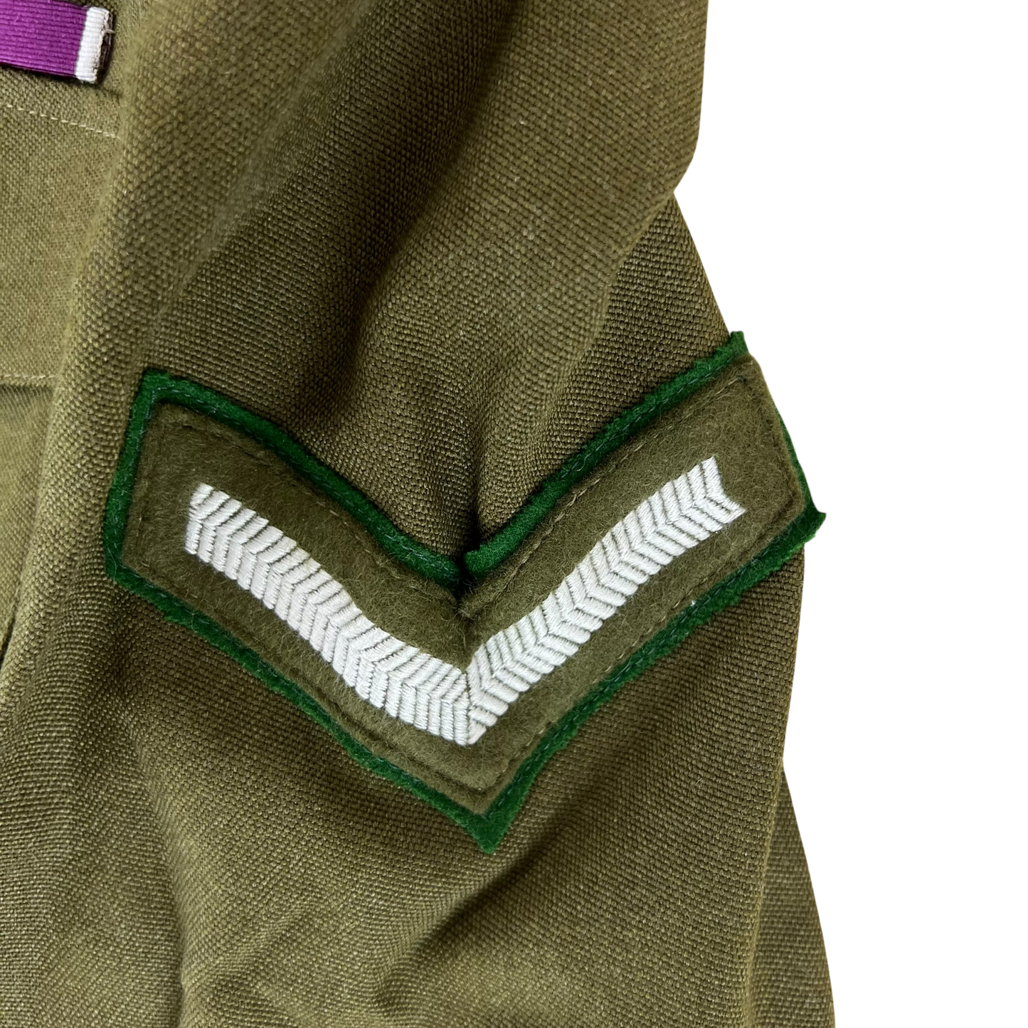 British Army 1980 Pattern No. 2 Olive Green Dress Jacket - Welsh Brigade - Small 170/92