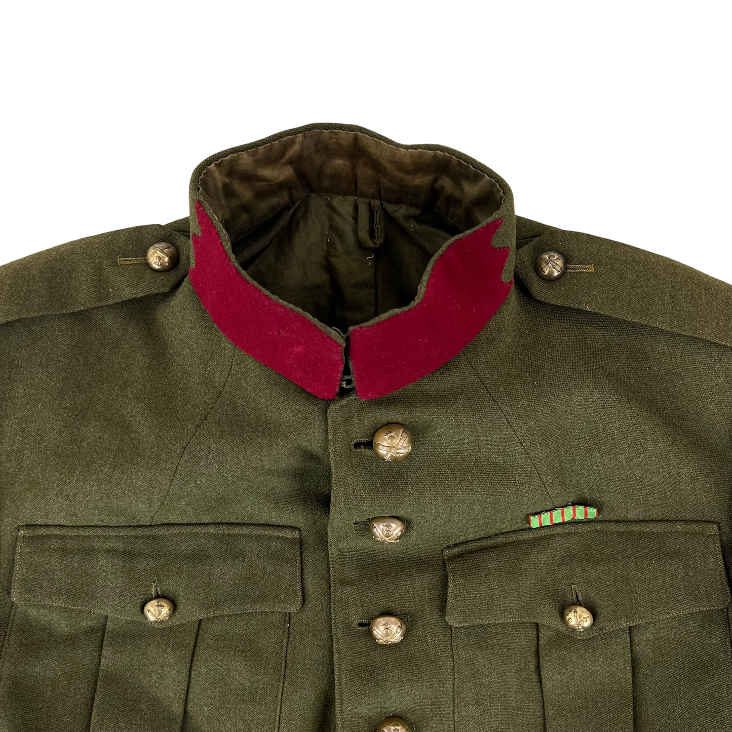 French Army WW2 Khaki Artillery Officer's Jacket - Medium