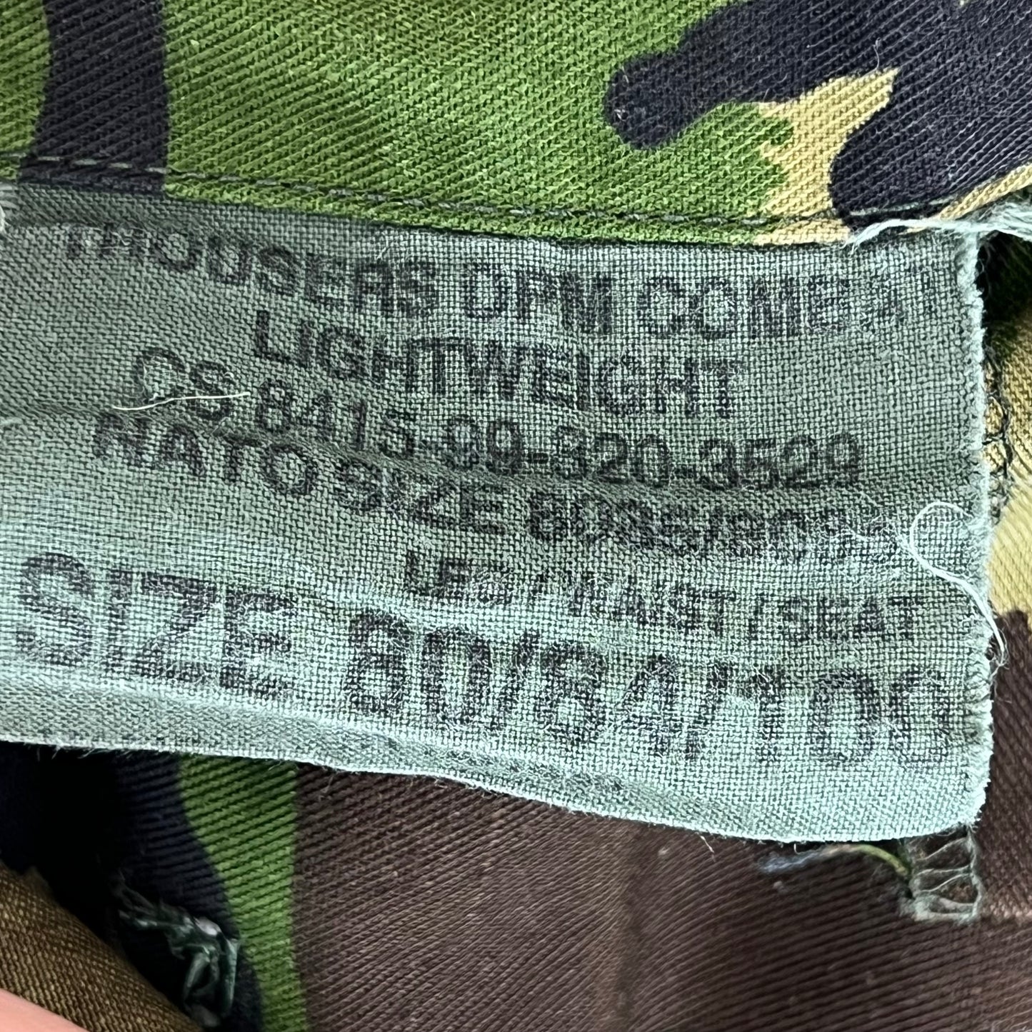 British Army S95 DPM Camouflage Combat Trousers - W33 L30