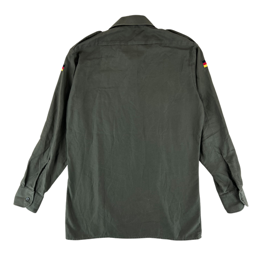 German Army Olive Green Long Sleeve Field Shirt - Medium GrNr3