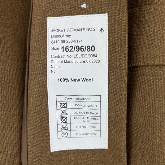 British Army Women's No.2 FAD Dress Jacket - Medium 162/96