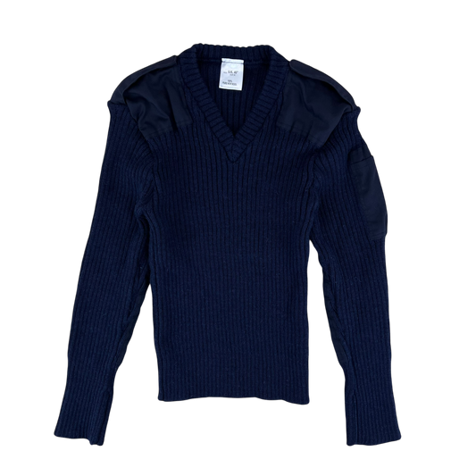 British Royal Navy Wool Crew Neck Pullover Jersey Jumper - Small