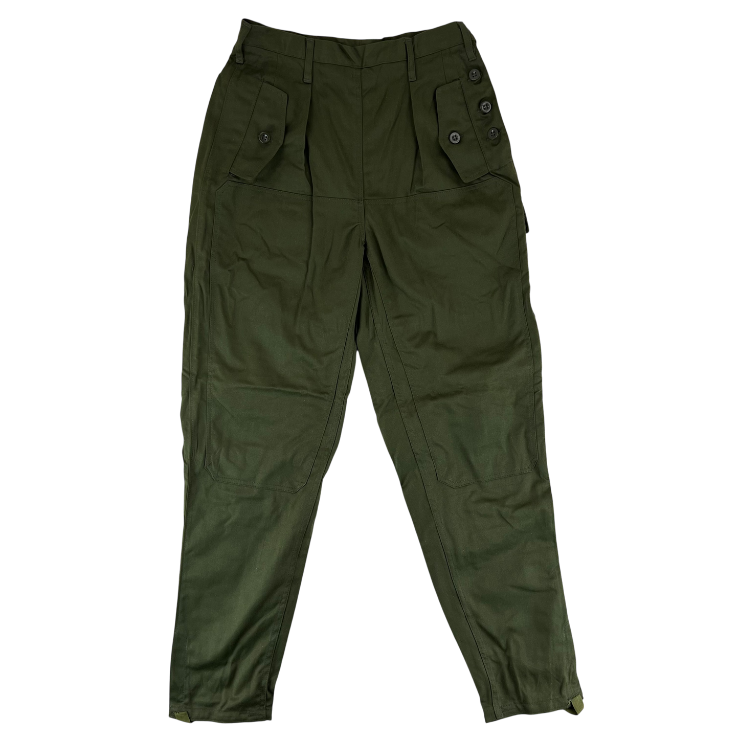 Czechoslovak Army M85 Women's Olive Green Trousers - W28 L30.5