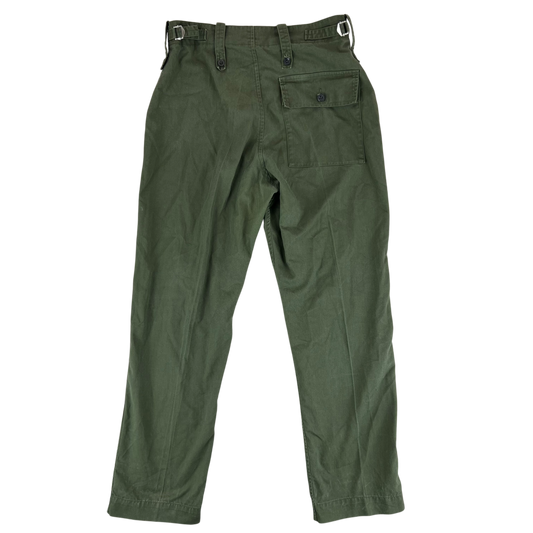 British Army Olive Green Fatigue Work Trousers - W31 L31