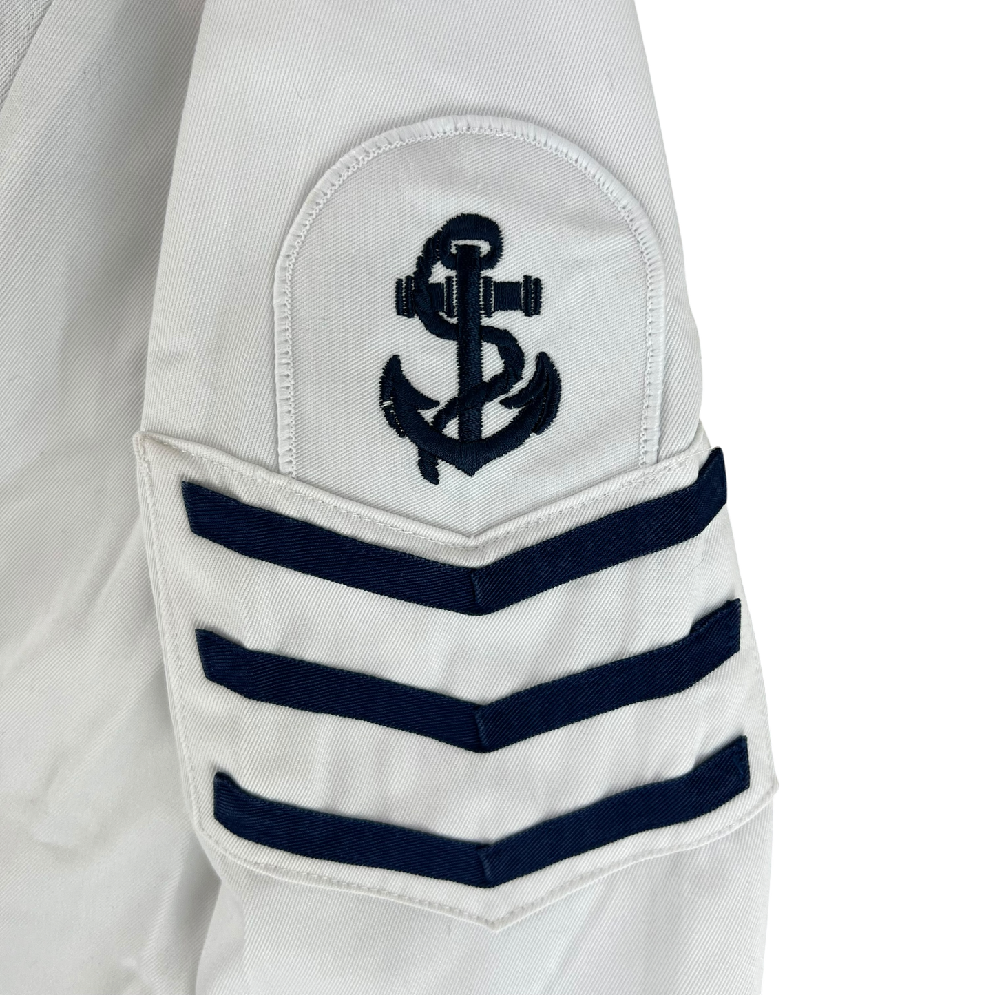 British Royal Navy Women's Class II White Jumper Sailor's Top - Medium 170/96