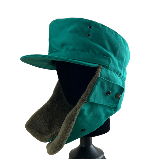 Austrian Army Green Cold Weather Winter Trapper Cap - Medium 58cm