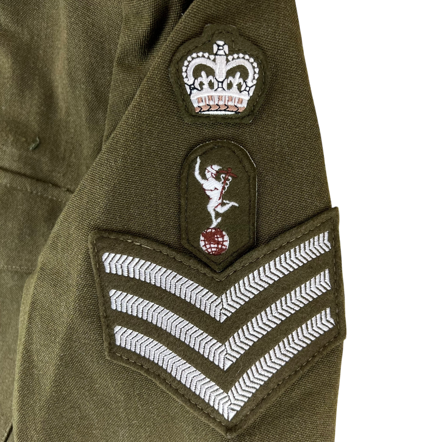 British Army 1980 Pattern No. 2 Olive Green Dress Jacket - Royal Signals - Medium 180/104