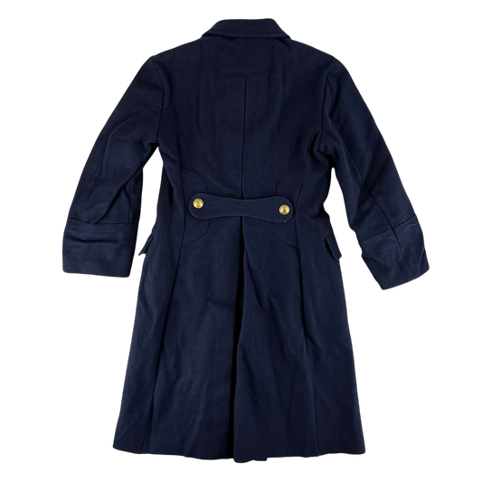 Romanian People's Navy 80s Blue Wool Greatcoat - Medium