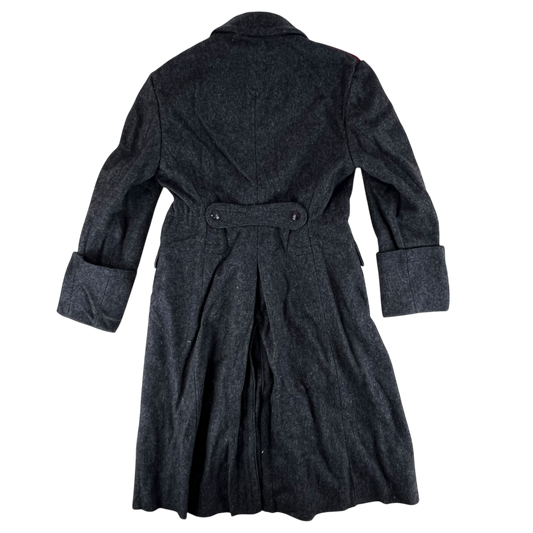 Bulgarian People's Army 80s Grey Wool Greatcoat - Medium