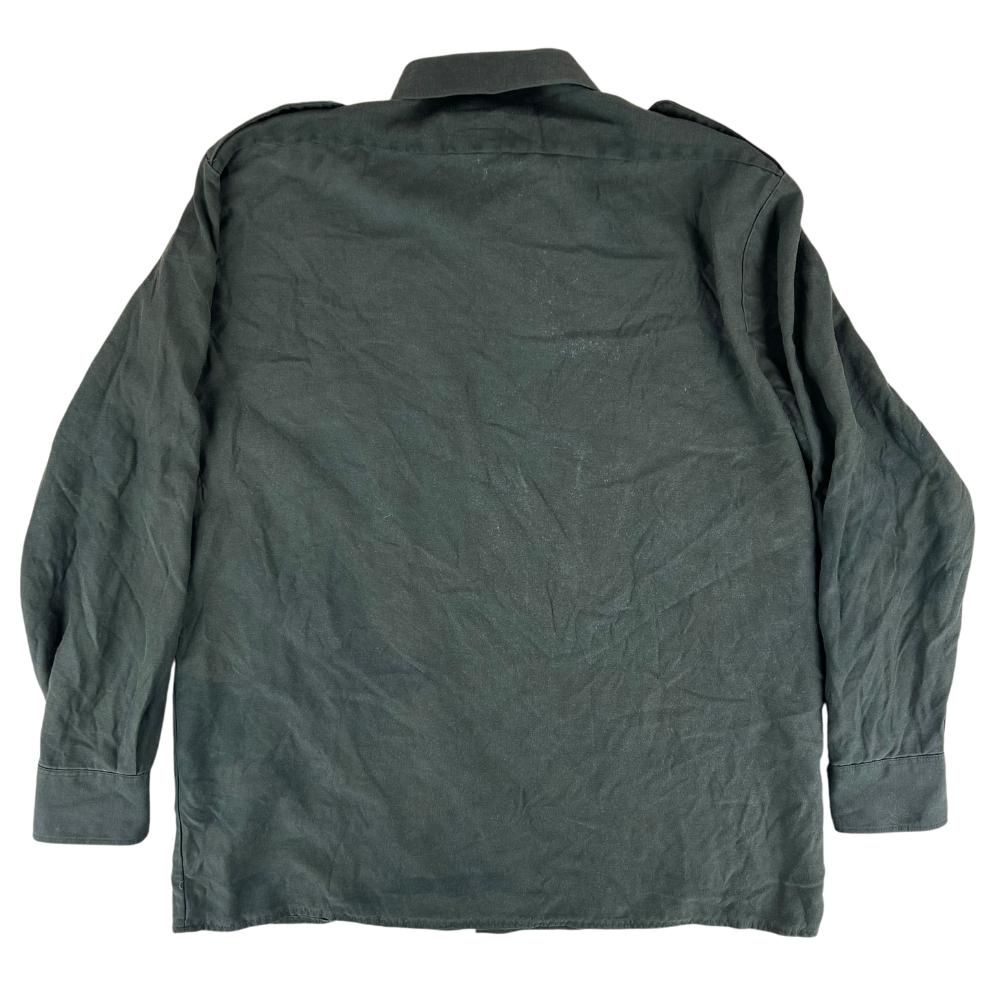 German Army Olive Green Long Sleeve Field Shirt - Large