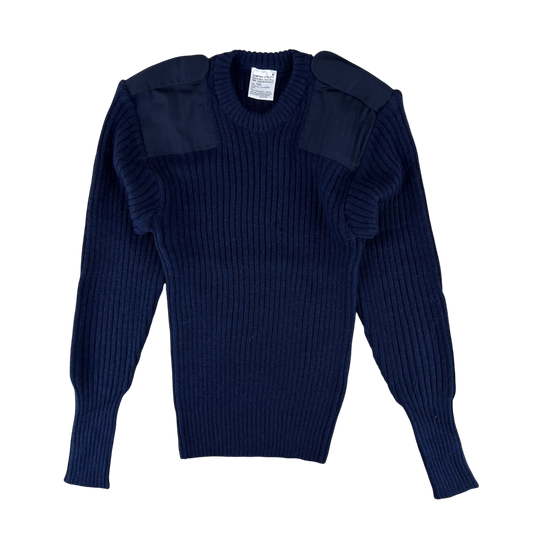 British Royal Navy Wool Crew Neck Pullover Jersey Jumper - Medium 100cm