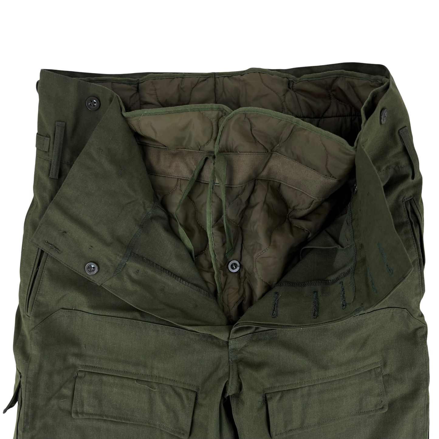 Czechoslovak Army M85 Olive Green Combat Trousers w/ Winter Liner - W39 L34