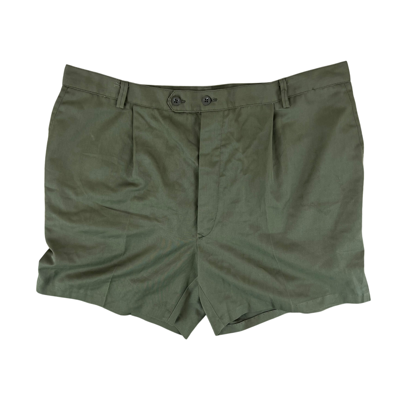 French Army 70s Olive Green Shorts - Large