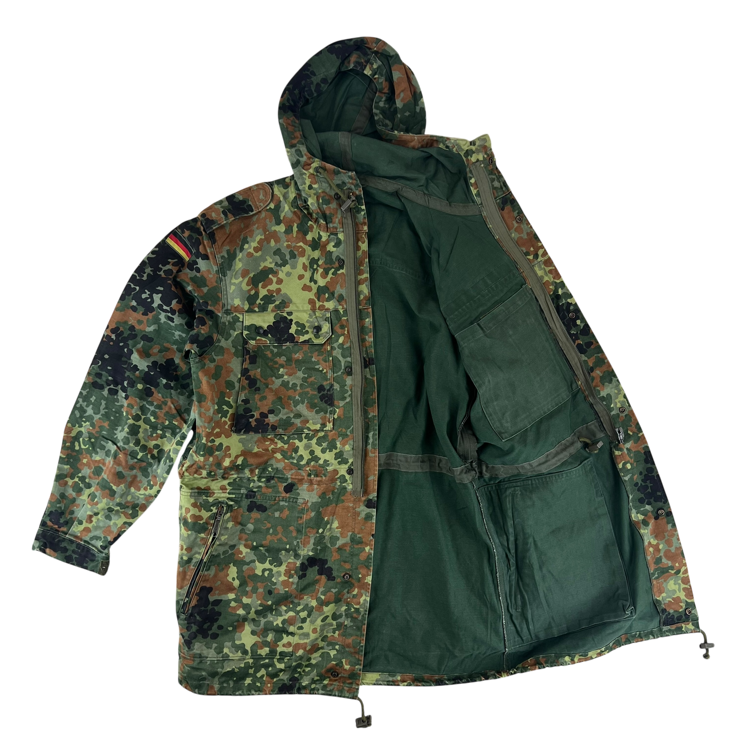 German Army Flecktarn Camouflage Combat Parka - Large GrNr 12