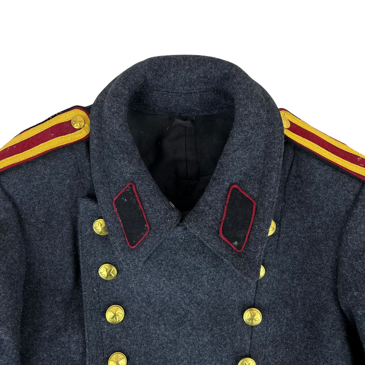 Bulgarian People's Army Officer's Grey Wool Greatcoat - Small