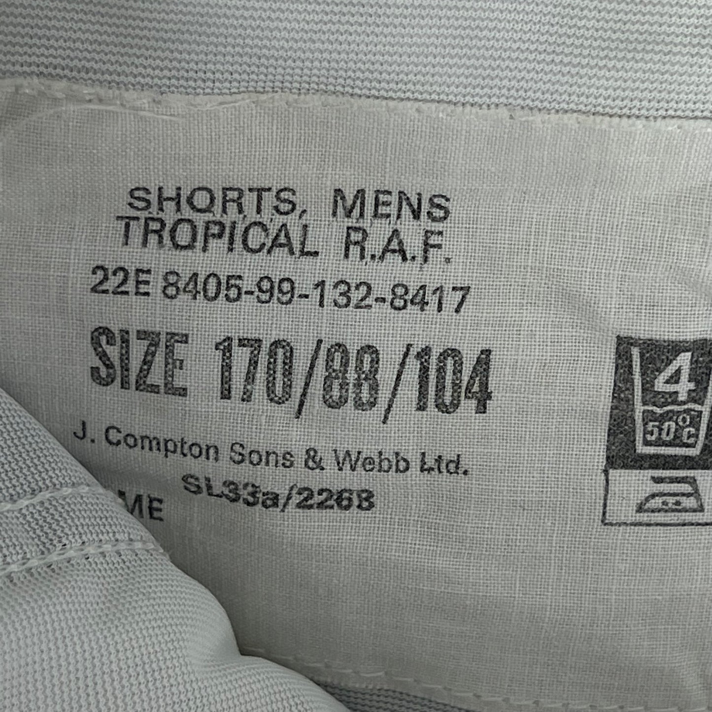 British RAF Tropical Stone Shorts - W34"