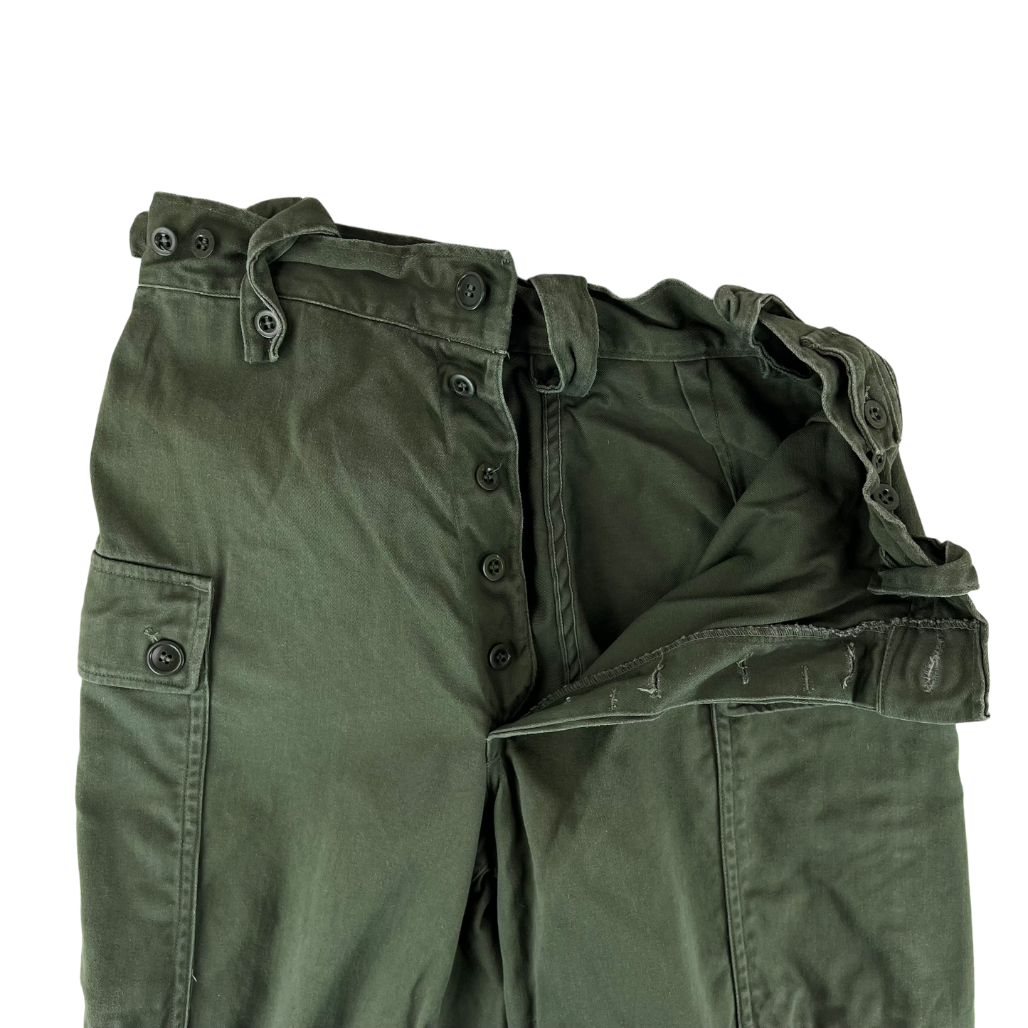 Dutch Army 70s Green Combat Trousers - W29 L27