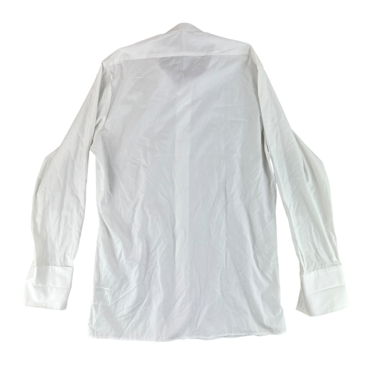 British Army White Collarless Shirt - Large C41