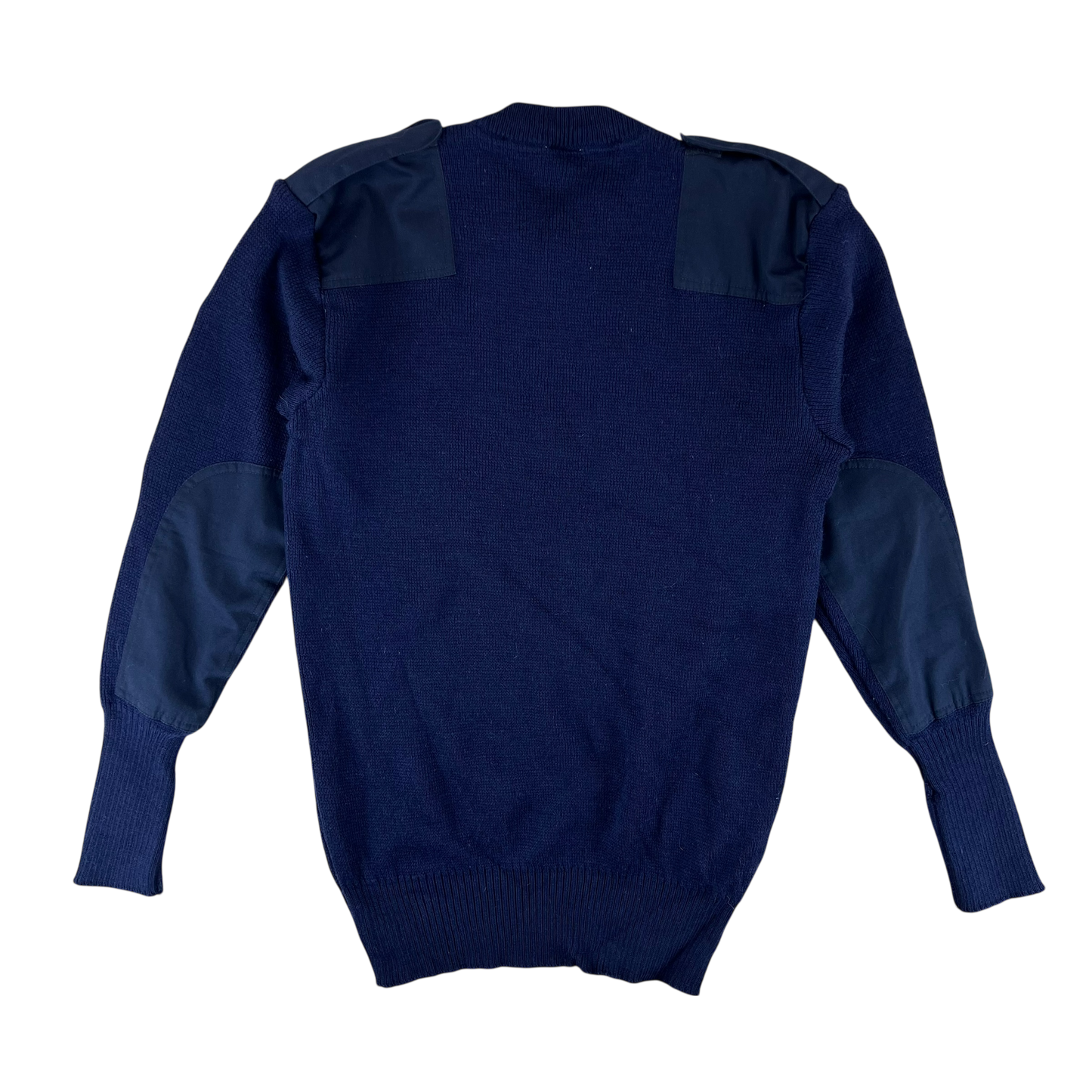 British Royal Navy Wool V Neck Pullover Jersey Jumper - Large 106cm