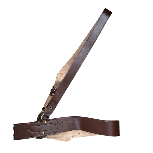 British Army Brown Sam Browne's Leather Belt - Large