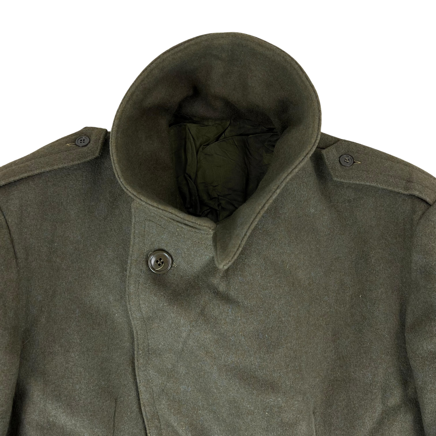 Italian Army 60's Khaki Greatcoat - Alpine Brigade - Large