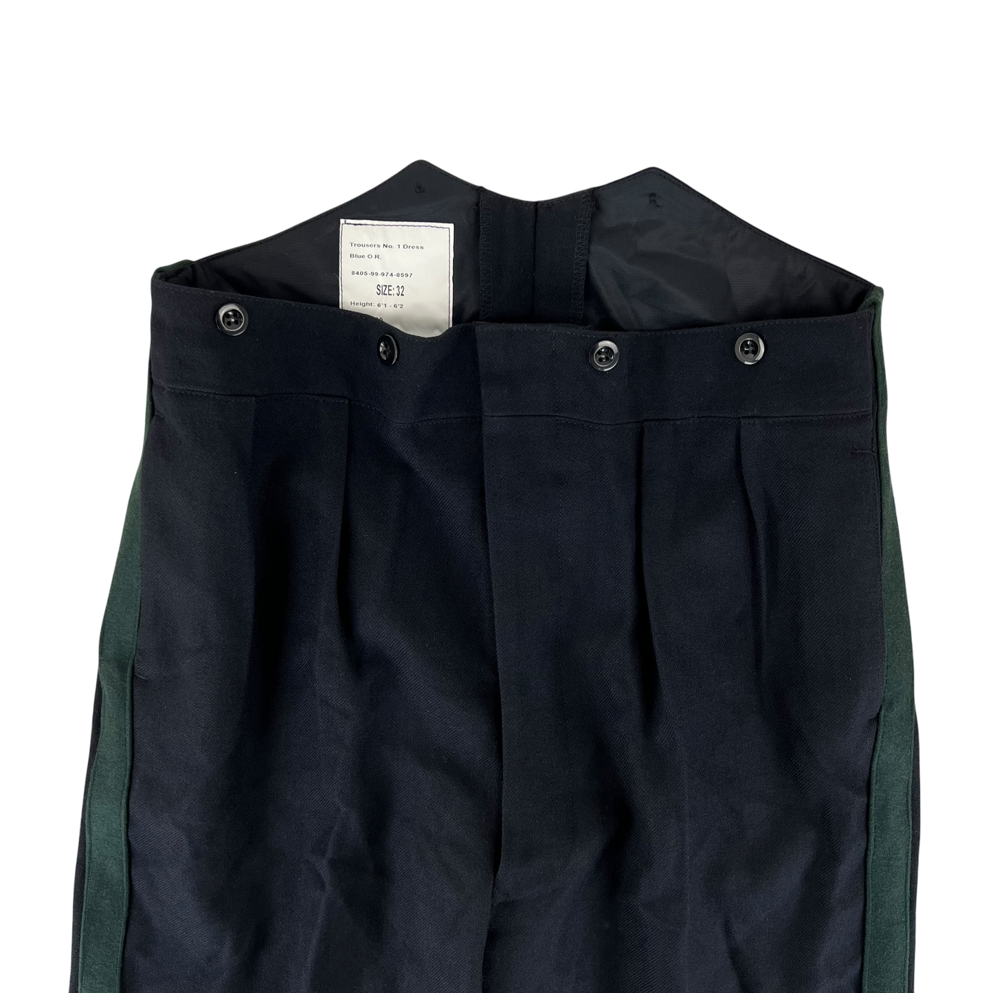 British Army No1 Blues Dress Trousers - Light Infantry / Rifles - W35 L34.5