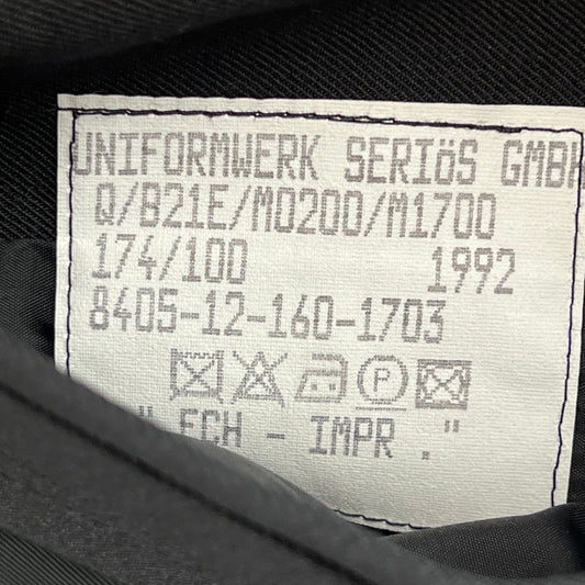 German Navy Three-quarter Gabardine Greatcoat w/ Liner - Medium