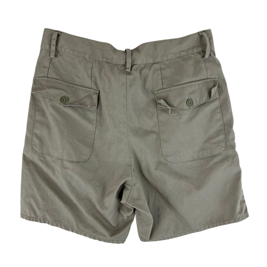 Italian Army 80s Stone Chino Shorts - W29