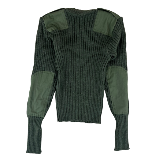 British Army Olive Green Pullover Jumper - X Small 74cm