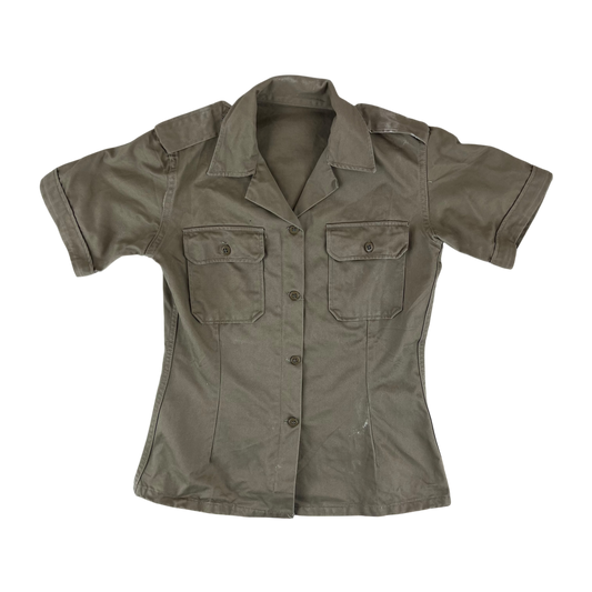 Greek Army M65 Khaki Shirt Short Sleeve - Small
