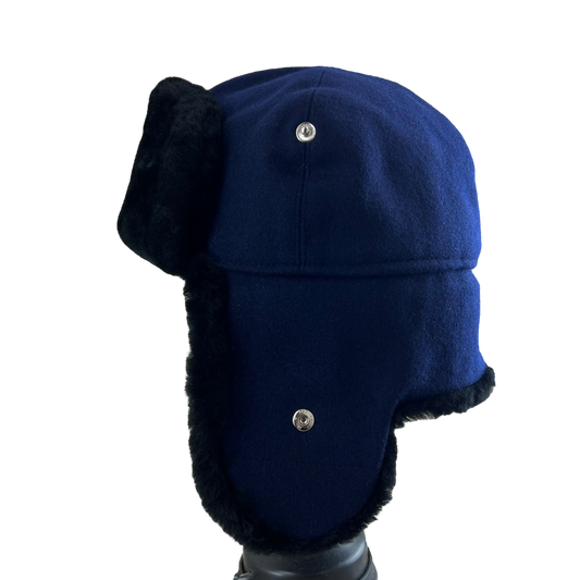 Finnish Air Force Faux Fur Ushanka Hat - Medium 57cm