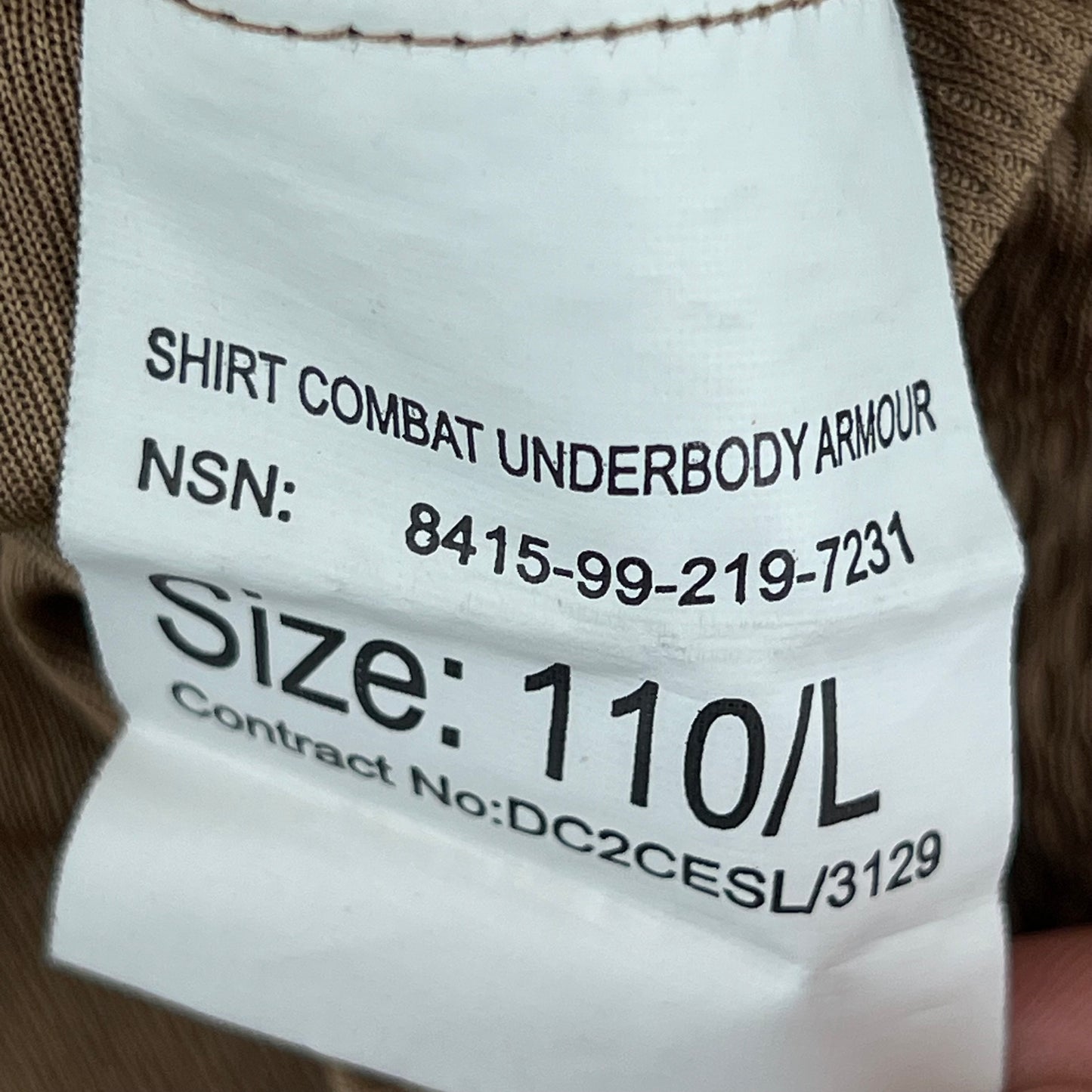 British Army Desert DPM Camouflage DDPM UBACS Combat Shirt - Large