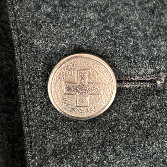 Swiss Army WW2 Wool Greatcoat - Large