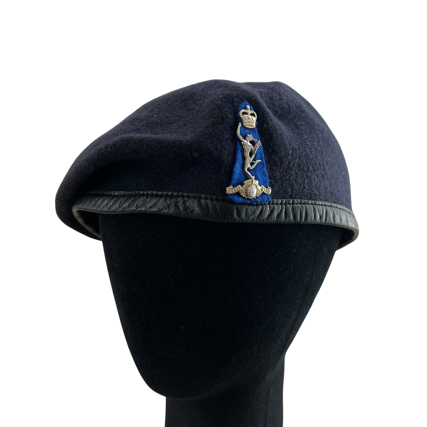 British Army Beret w Badge - Royal Signals Corps - Large