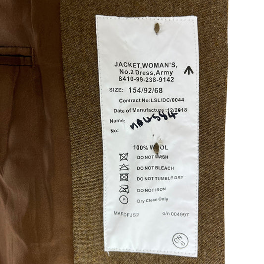 British Army Women's No 2 FAD Dress Jacket - Medical Corps - X Small 154/92