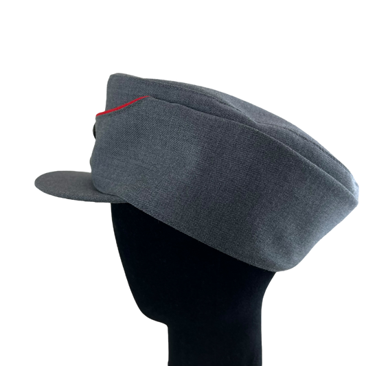 Finnish Army M65 Ski Field Cap w/ Red Artillery Piping - Medium 57cm