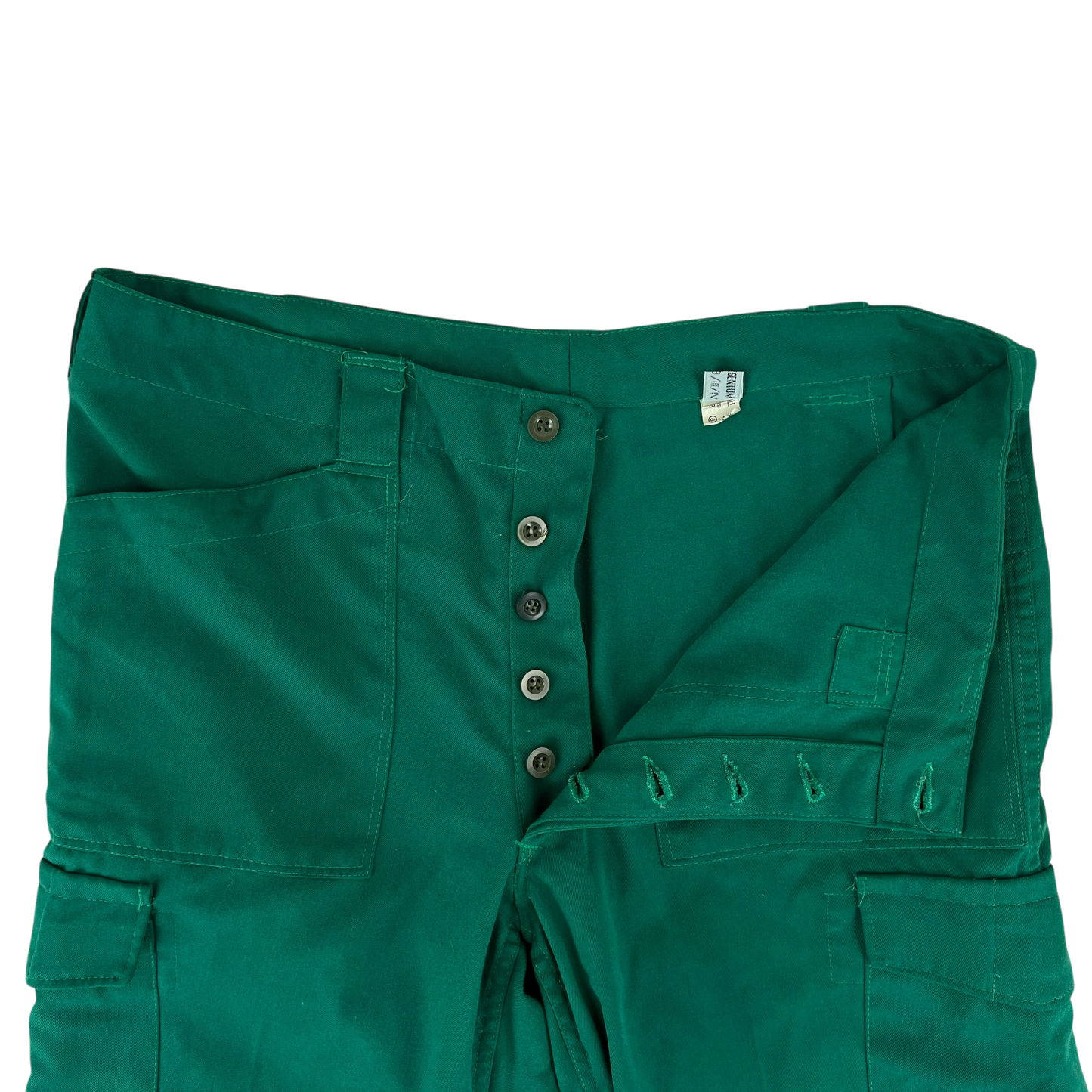Austrian Army Green Blue Fatigue Trousers - W39 L29