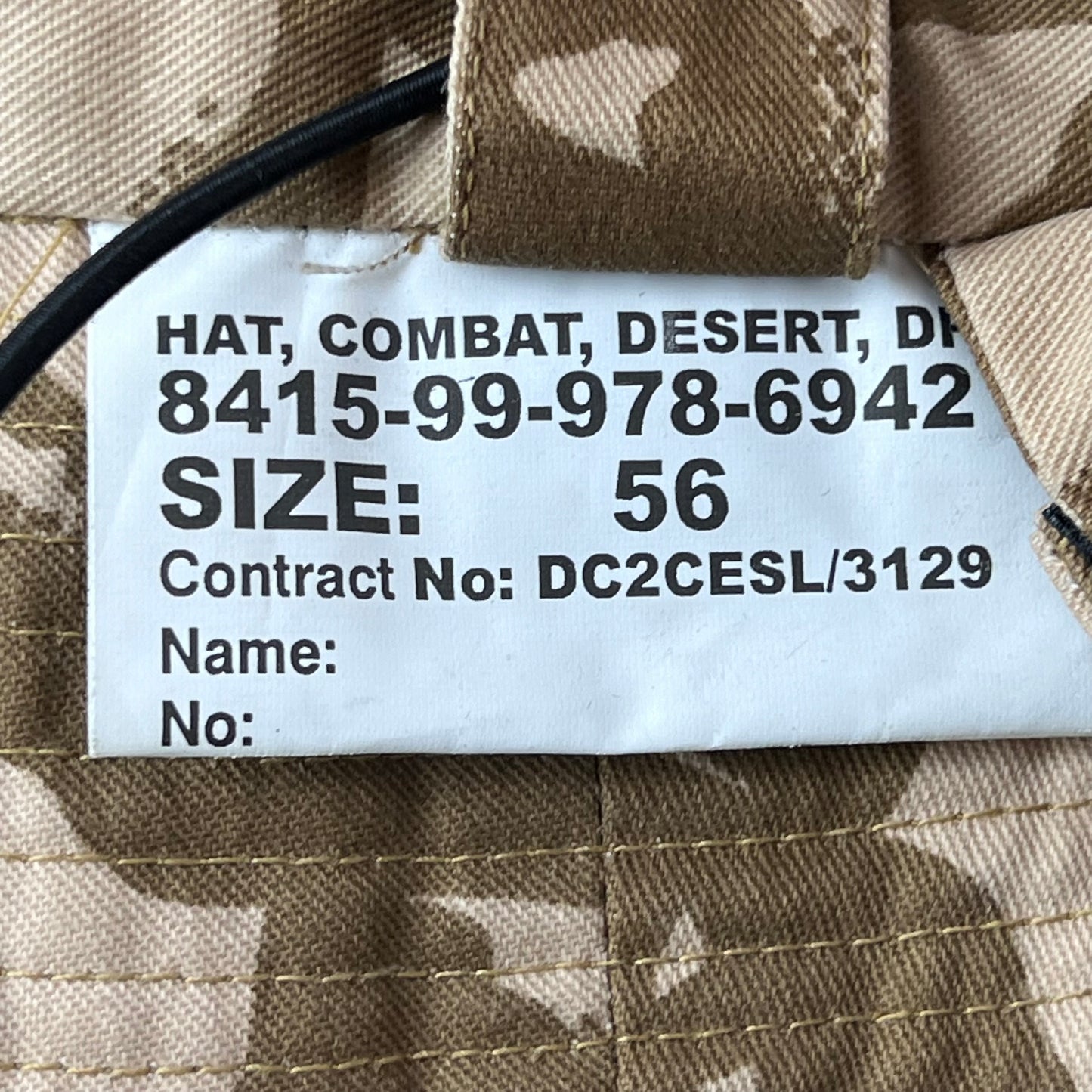 British Army Desert DPM Camouflage Boonie - Small 56cm