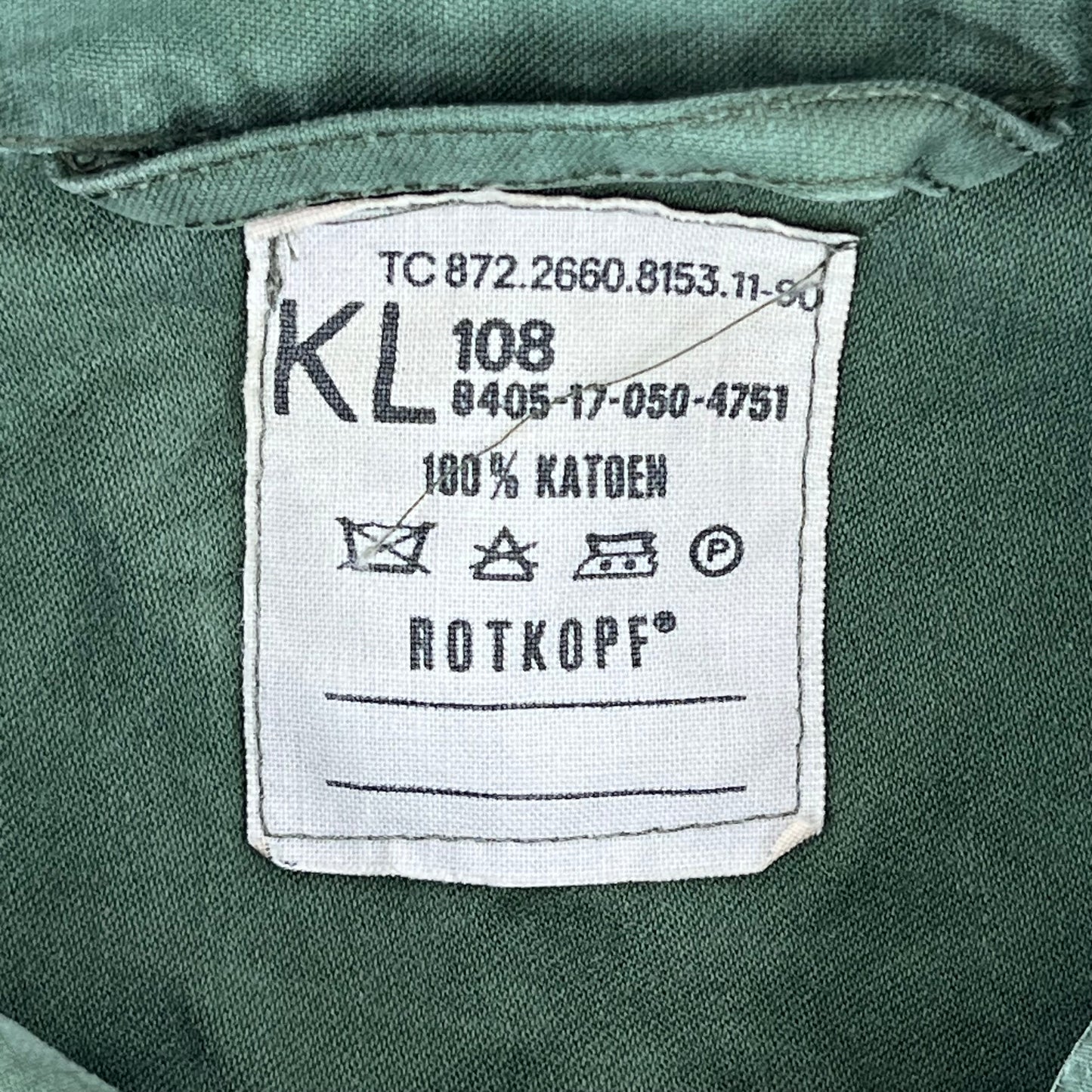 Dutch Army Field Shirt Jacket Green Long Sleeve - Large